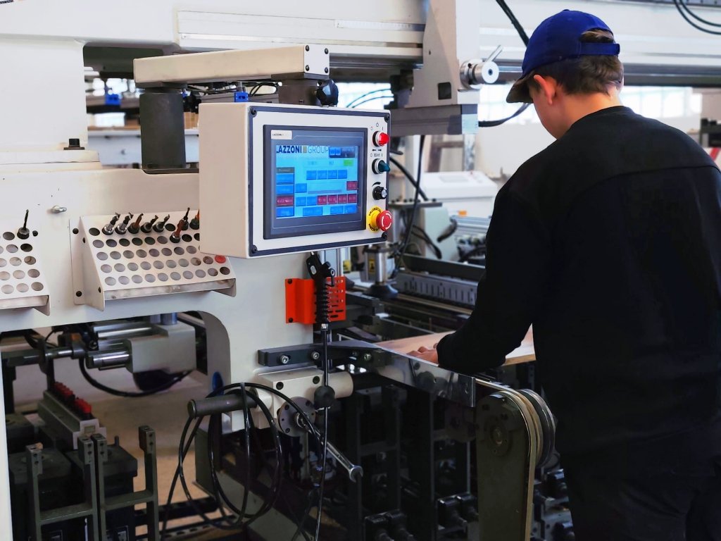 CNC machine in action